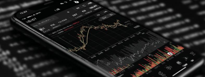 Candlestick Graph Mobile Screen